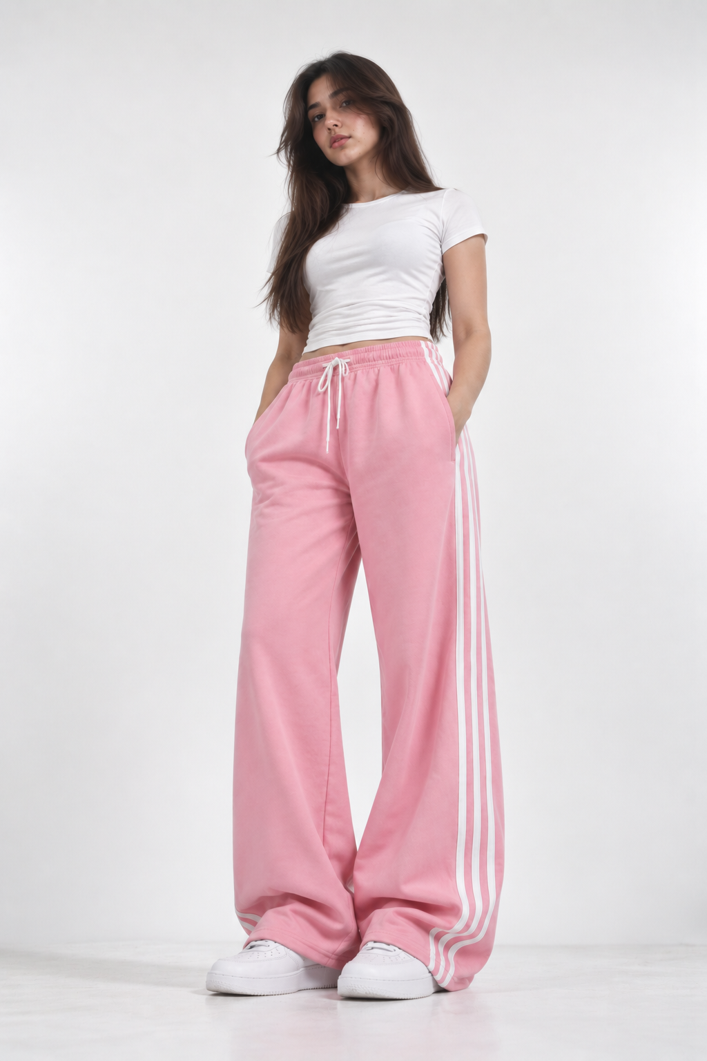 Pink Striped Trousers