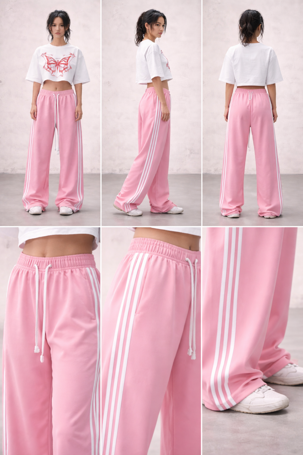 Pink Striped Trousers