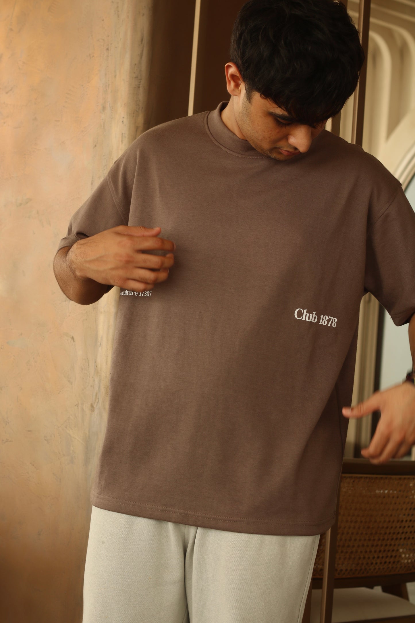 Legacy Preserved Oversized Tee - Brown