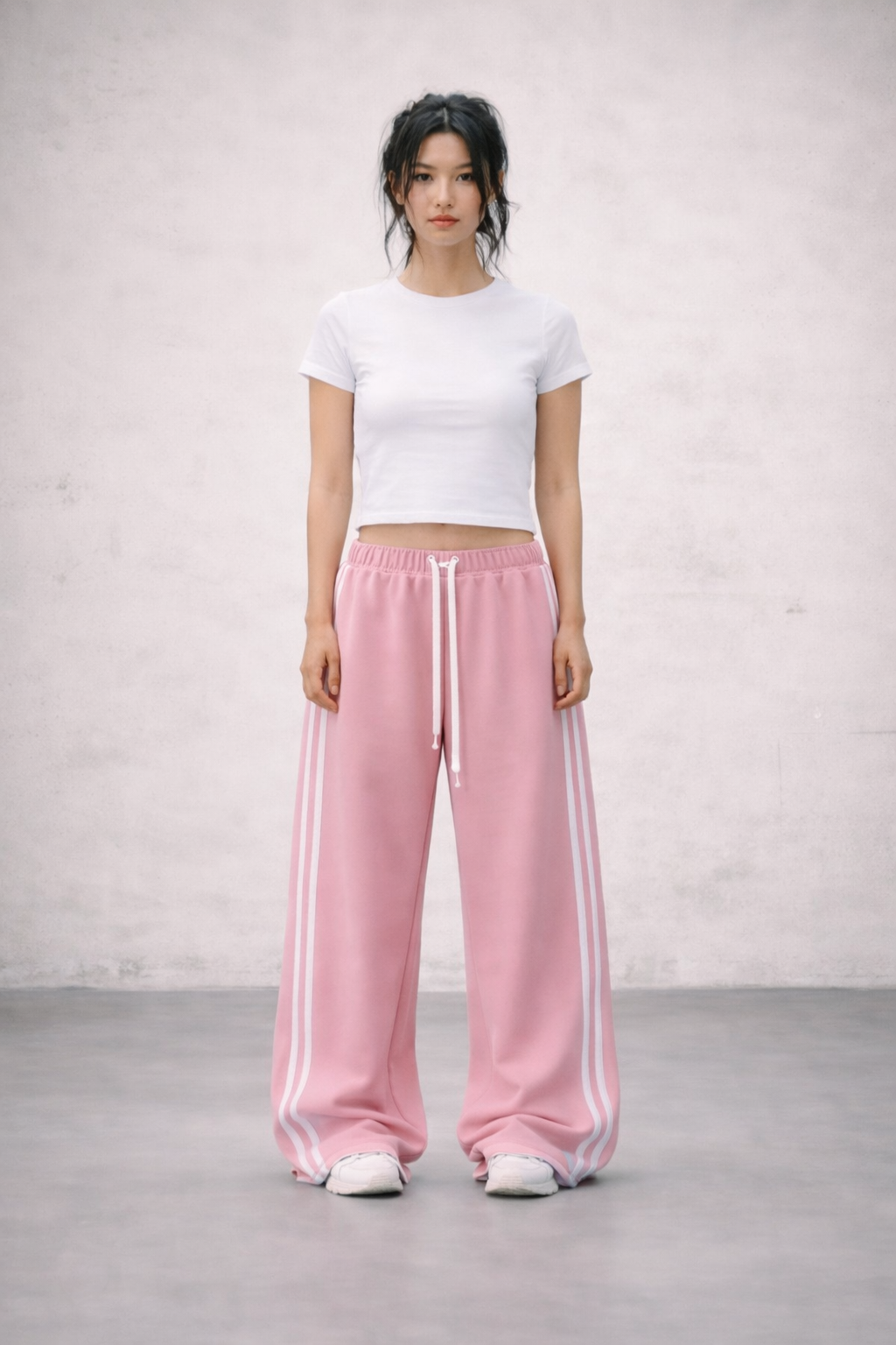 Pink Striped Trousers