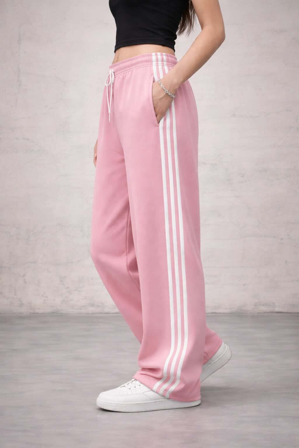 Pink Striped Trousers