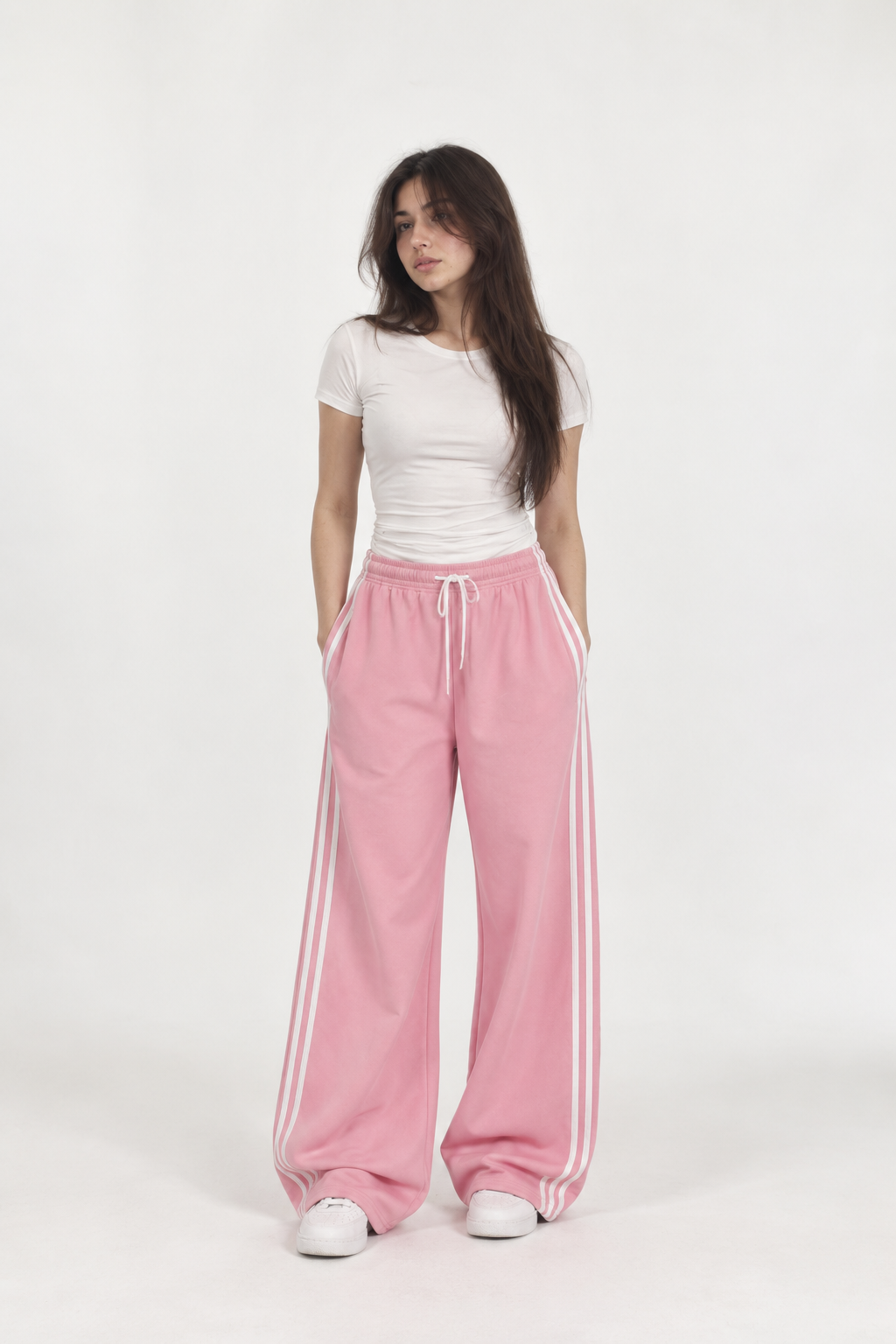 Pink Striped Trousers