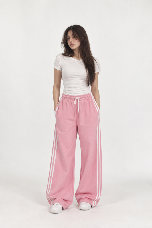 Pink Striped Trousers