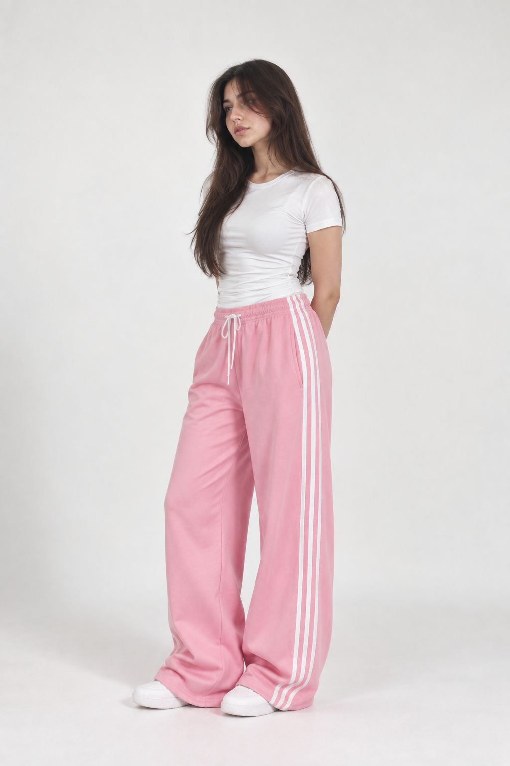 Pink Striped Trousers