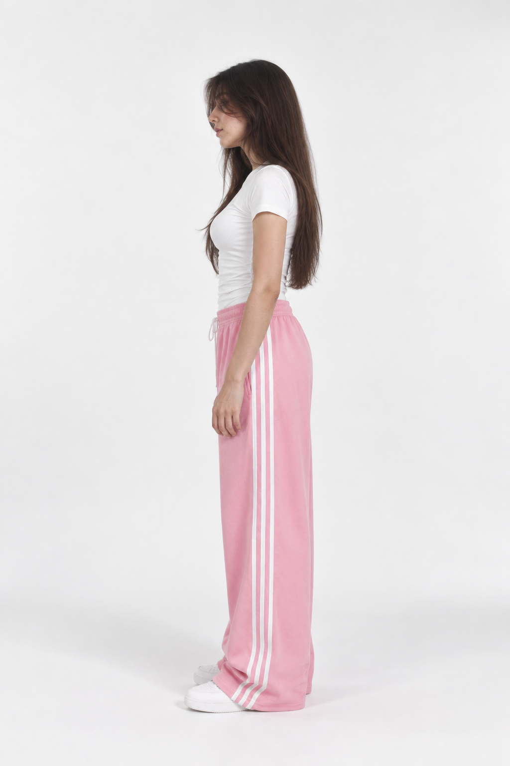 Pink Striped Trousers