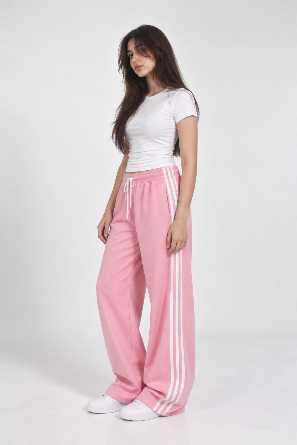 Pink Striped Trousers